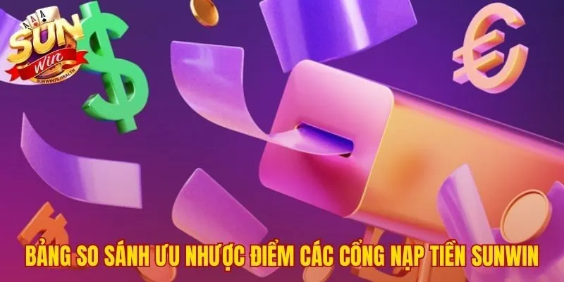 Chọn cổng nạp SUNWIN phù hợp qua bảng tổng hợp